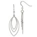 Sterling Silver Polished Fancy Triple Marquise Shape Dangle Earrings_voghion.com