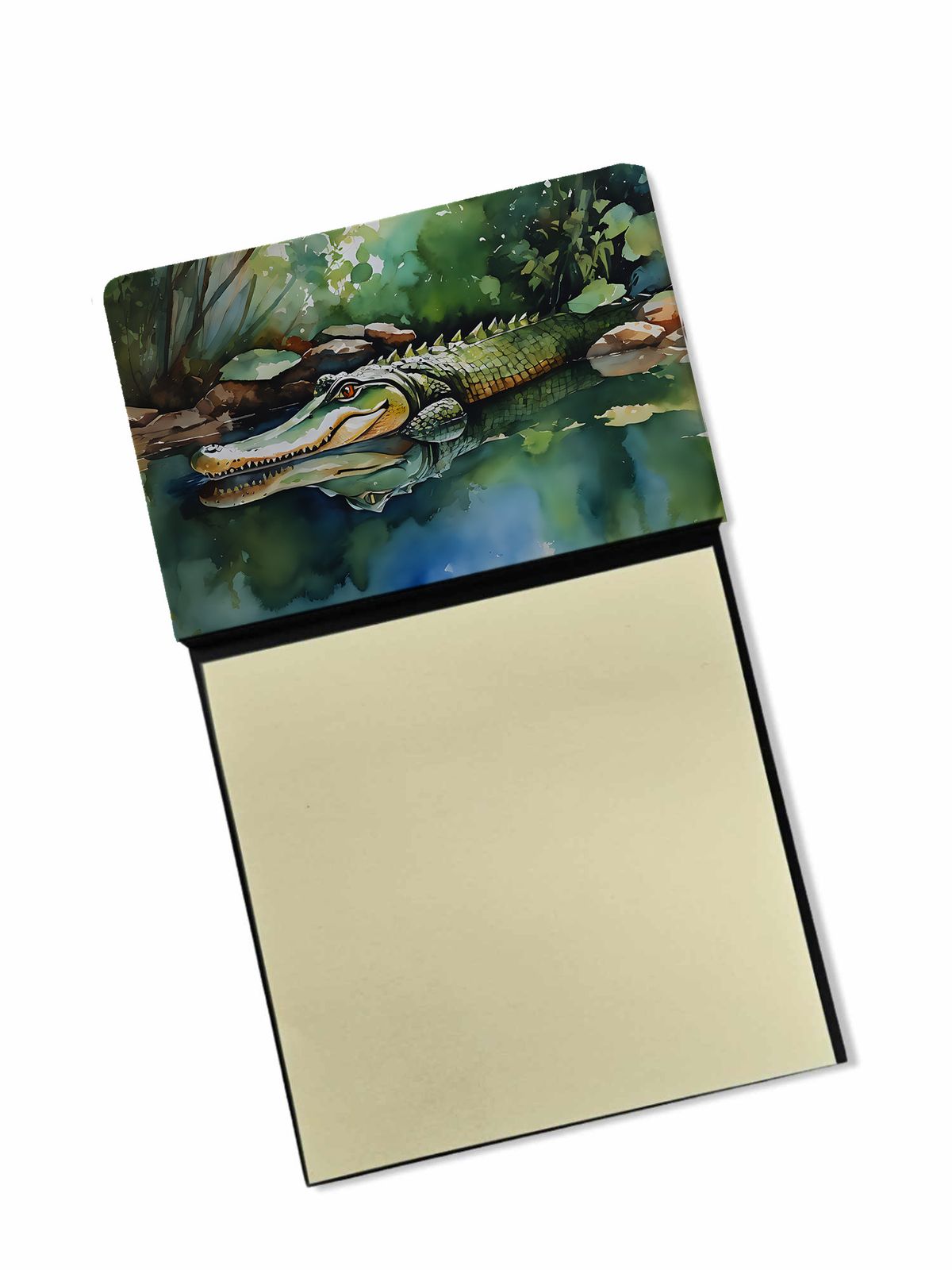NEW Alligator Sticky Note Holder Refillable Dispenser Self-Sticky Note Pads, Memo Pads Blank Desk Accessories_voghion.com