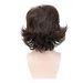 Synthetic Clip-in Men's Wigs Brown Side Parted Short Curly Hair Reverse Curling Wig Set Fashion Men's Wig_voghion.com