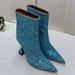 2024 Neue spitze Weinglas-Super-High-Heel-Glitzer-Slip-On-Strasskette Große kurze Damenstiefel_voghion.com