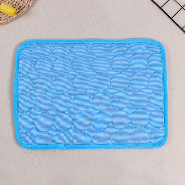 Supplies Summer Solid Color Ice Silk Mat Cool Breathable Dog Bed Bottom Mesh Wear-Resistant Pet Cat Mattress Pad_voghion.com