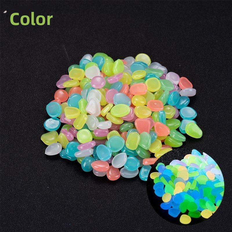 Plastic Artificial Fish Tank Small Household Colorful Hydroponic Decorations Vase Landscaping Fluorescent Stone Luminous_voghion.com