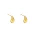 Boucles d'oreilles pour femmes minimalistes plissées, style forêt de niche, japonaises et coréennes, luxe léger, en forme de goutte Feng Shui_voghion.com