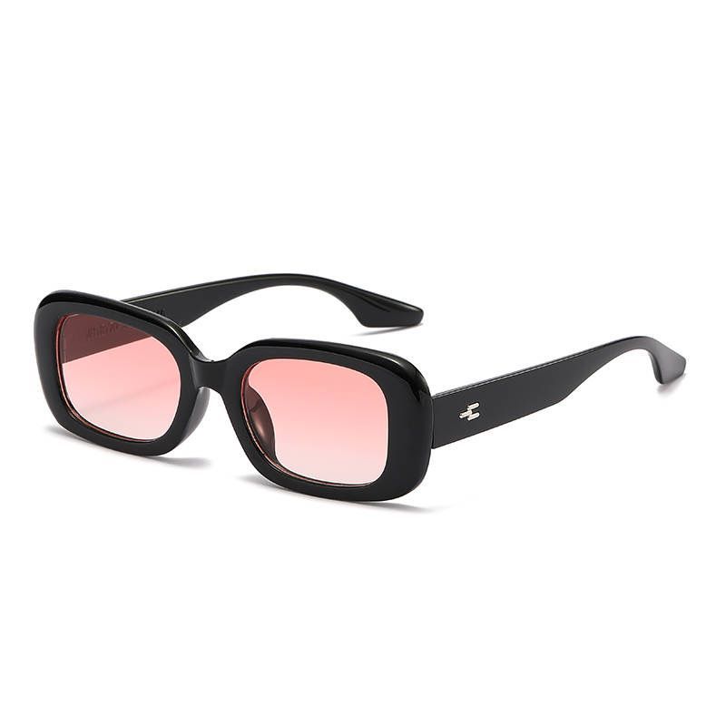 Sunset Color Glasses Female Gradual Change Brown Oval Frame Small Face Sunglasses Male Street Sunglasses_voghion.com