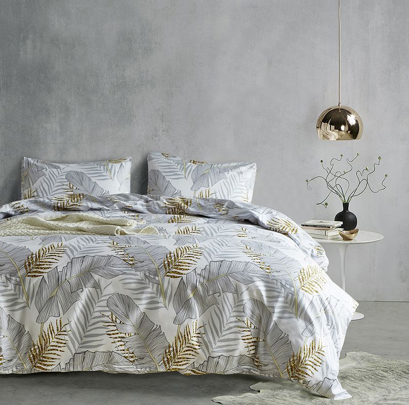 Literie, textile de maison, ensemble de trois pièces de literie imprimée mate britannique, literie_voghion.com
