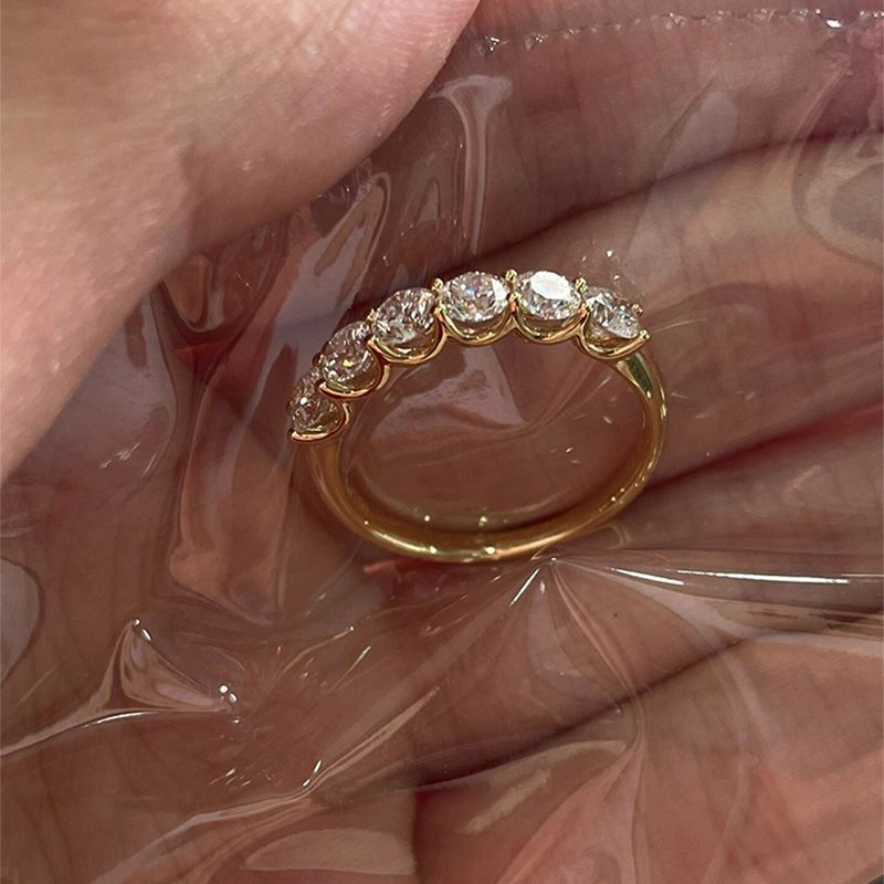 【 1846 Raccolta 】 Zircone "Specchio di luce e ombra" per donna con design di alta bellezza, dito da principessa in fuga_voghion.com