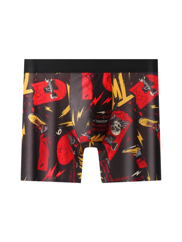 2025d Printed Boxer Shorts Funny Graffiti Extended Men's Underwear Platform Exclusive_voghion.com