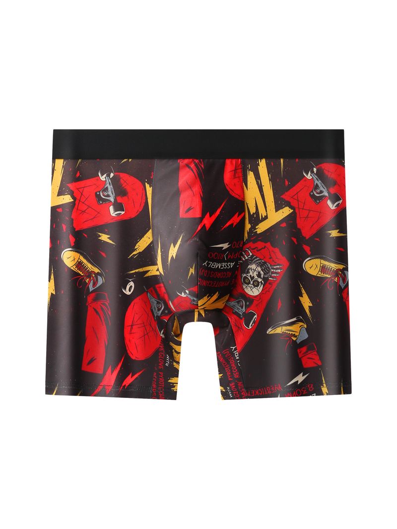 2025d Printed Boxer Shorts Funny Graffiti Extended Men's Underwear Platform Exclusive_voghion.com