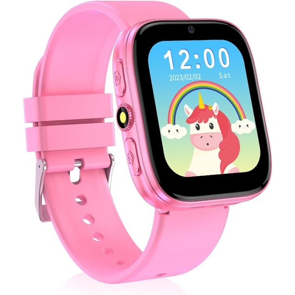 Smart Watches For Girls Boys With Puzzle Games Habit Tracking Audio Book Learn Card HD Touch Screen Pedometer Camera_voghion.com