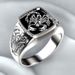 Bague créative en relief pour homme, motif totem gravé, motif scorpion venimeux_voghion.com