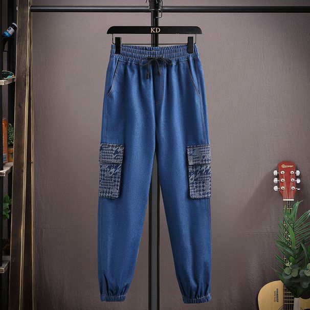 Cowboy Herr Vår Höst 2024 Ny trend Märke Trendiga tonårspojkar och studenter Arbetskläder Jacka Lapel Set_voghion.com