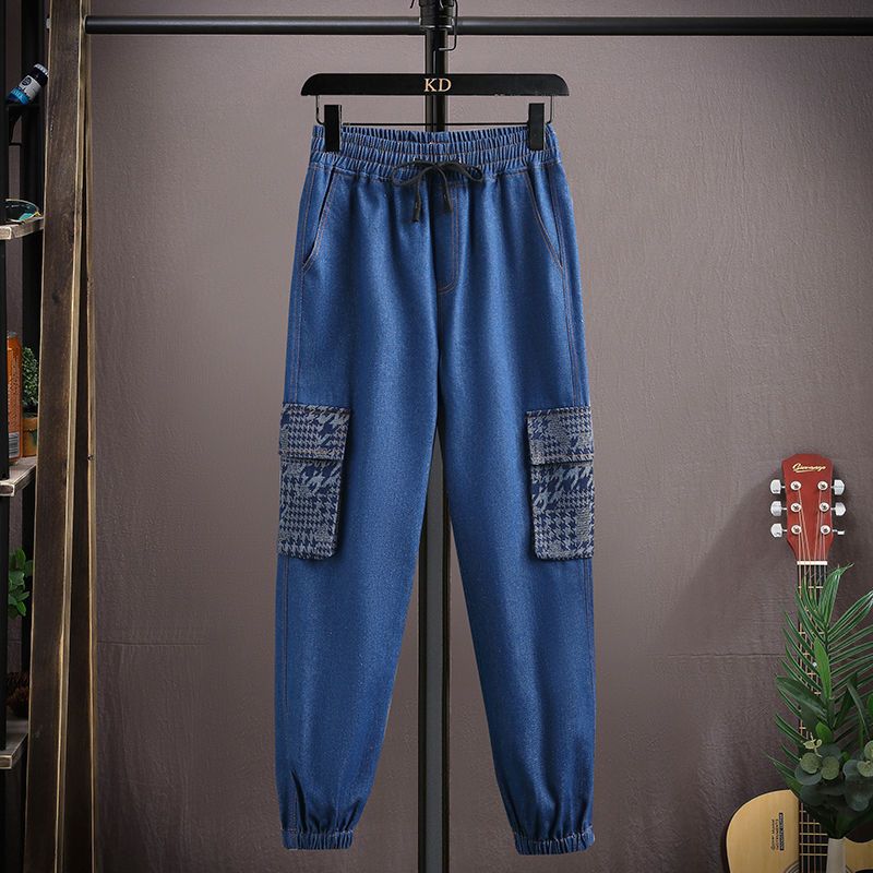 Cowboy Heren Lente Herfst 2024 Nieuwe Trend Merk Trendy Tiener Jongens En Studenten Werkkleding Jas Revers Set_voghion.com
