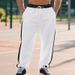 Herbst Winter Einfache Herren Terry Lose Color-Block Plus Size Casual Sports Jogginghose Für Männer_voghion.com