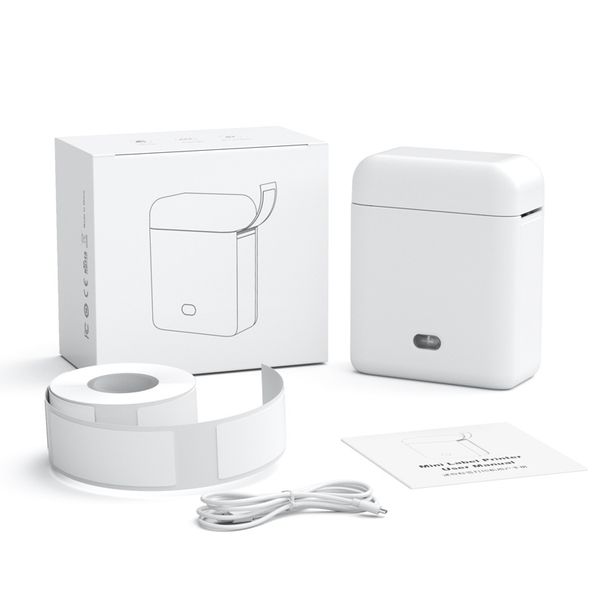 Stampante per etichette portatile Bluetooth Mini piccola etichettatrice termica per giornali Smart Memo Machine Organizer_voghion.com