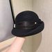 2025 New Women's Winter Wool Beret, Flap Design, French Elegance, Silk And Linen Blend Bowler Hat_voghion.com