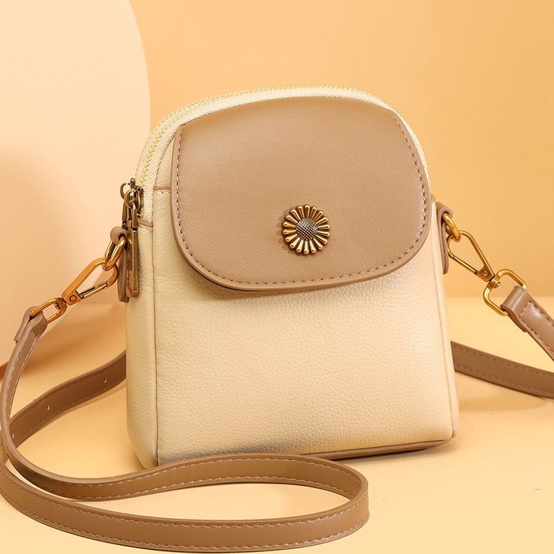 Borsa a tracolla per telefono 2025, nuova, elegante, piccola, casual, versatile, in vera pelle, da donna_voghion.com