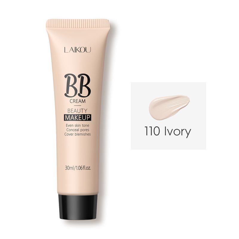 BB crème LAIKOU 9 couleurs 30 ml (tube) Maquillage naturel Cosmétiques FDA Maquillage_voghion.com