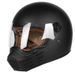 3C-Certified Retro Motorcycle Full Face Helmet – Vintage "Pig Snout" Design With Sun Visor, Lightweight ABS Shell For Cruisers & Scooters_voghion.com