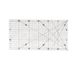Righello rettangolare per cucire e righello patchwork righello per taglio acrilico righello cavo bicolore_voghion.com