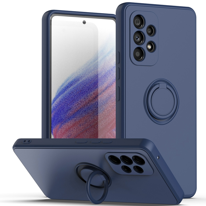 Vedel silikoonist ümbris Samsung Galaxy A73 A53 A33 A23 A13 A03 Core Coque Ring hoidiku jaoks täielik kaamera kaitse telefon_voghion.com
