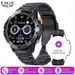 LIGE Waterdichte AMOLED Smartwatch met hartslagmeter, bloedzuurstofmeter, stappenteller, Bluetooth-bellen en slaapregistratie voor Android en iOS_voghion.com