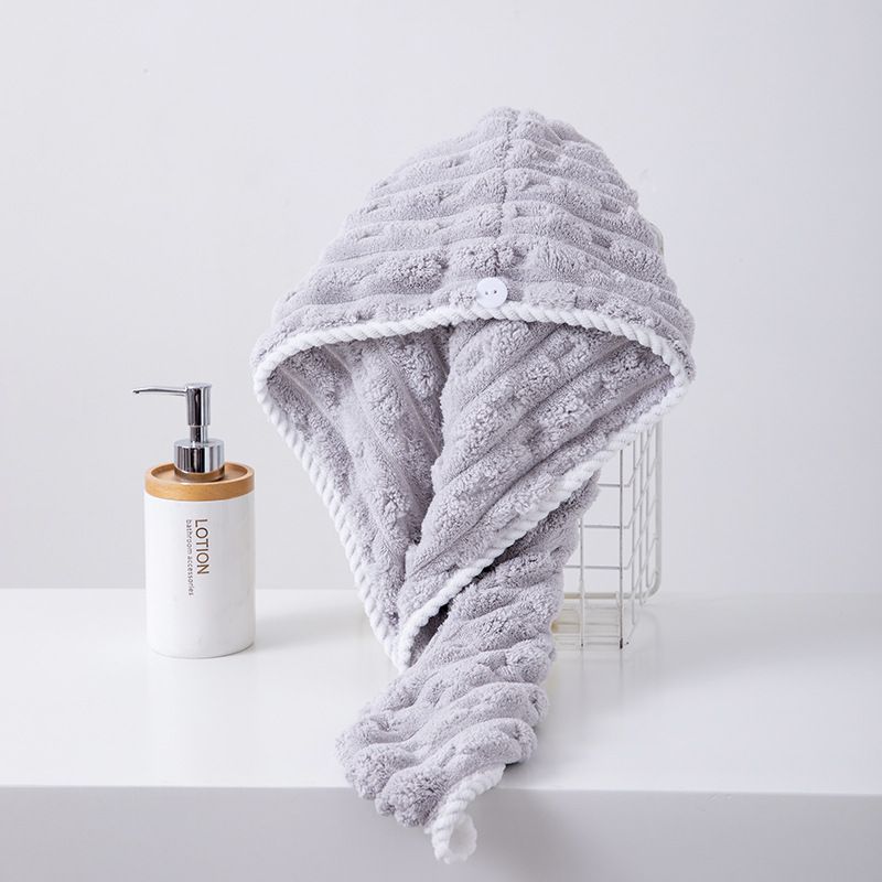 Bamboo Velvet Hair Drying Cap For Women - Super Absorbent, Thickened, Quick-Dry, Twist-Edge Bath Cap_voghion.com