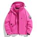 Unisex 3-in-1 Waterproof Hiking Jacket - Windproof Mountain Shell With Detachable Fleece Lining_voghion.com