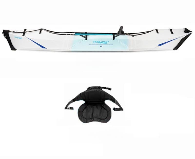 Yiwei Terravent Kayak Entry-Level Folding Lightweight Portable Single-Skin Fishing Boat Easy Assembly_voghion.com