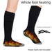Kış Sıcak USB Şarjlı Uzun Tüp Soğuğa Dayanıklı Açık Hava Kayak Bisiklet Elektrikli Isıtma Çorapları_voghion.com