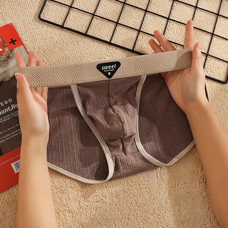 Herrenunterwäsche Herren-Jacquard-Slip mit hohem Schnitt Herren-Slip High-End-Herrenunterwäsche Baumwolle Niedrige Taille Sexy Atmungsaktive Slips_voghion.com