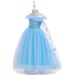 Ropa para madres e hijos, vestido de princesa Elsa de Frozen, vestido de pasarela de malla con lentejuelas para niños, vestido de cosplay_voghion.com