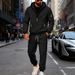 Men's Fleece Hoodie & Joggers Set Winter Warm Two-Piece Outfit Casual Pullover Tracksuit_voghion.com