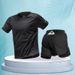 Combinaison de sport pour homme, tenue de marathon, short professionnel d'été à manches courtes, vêtements d'entraînement et de fitness à séchage rapide_voghion.com
