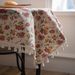 Retro Big Size Tablecloths Bohemian Style Polyester Fiber Square Tassel Decorative Tablecloths_voghion.com
