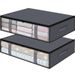Under-Bed Storage Drawers - Clear Flat Organizer Box (Low-Profile Space-Saving Easy Slide Design Durable Plastic)_voghion.com
