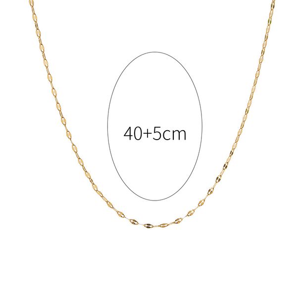 Collana in acciaio al titanio per donna, leggera, squisita, alla moda, versatile, con catena per clavicola resistente allo sbiadimento_voghion.com