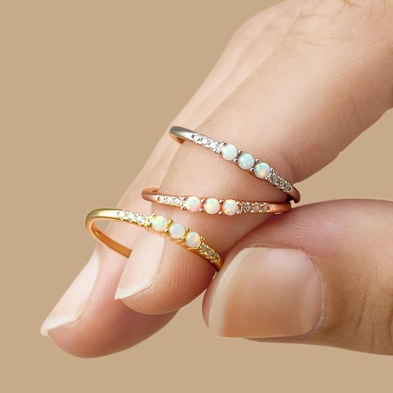 S925 Sterling Silber Opal Drei Leben Drei Welten Ring Weibliche Ins High-End Nische Vielseitiges Design_voghion.com