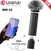 Ulanzi WM-10 Kabelloses Lavalier-Mikrofon zu 1 Mikrofon USB C für Android iPhone mit winddichtem Schwamm für Live-Streaming_voghion.com