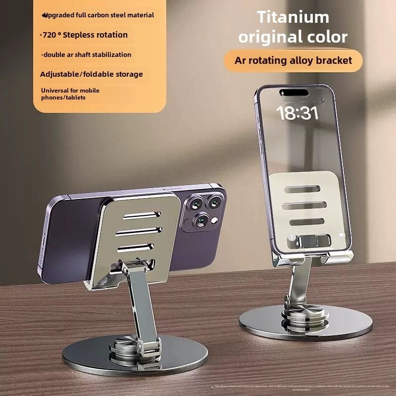 Mobile phone holder, desktop live shooting universal MINI folding support frame, suitable for IPAD tablet_voghion.com