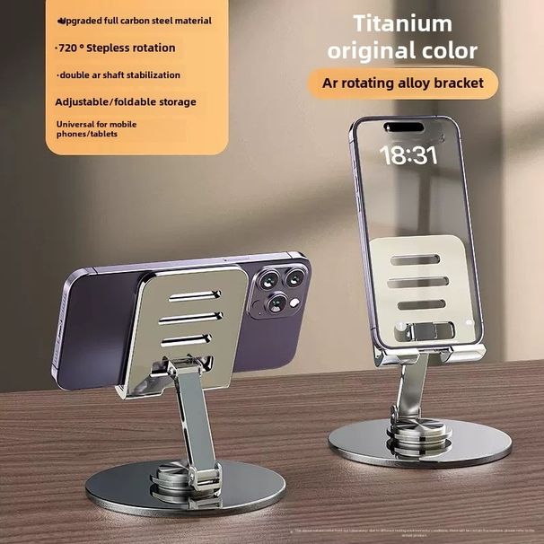 Mobile phone holder, desktop live shooting universal MINI folding support frame, suitable for IPAD tablet_voghion.com