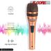 5 CORE Professional Dynamic Vocal Microphone Neodymium Cardioid Unidirectional Handheld Mic for Singing Karaoke Steel Mesh Grille Metal Body With ON O_voghion.com
