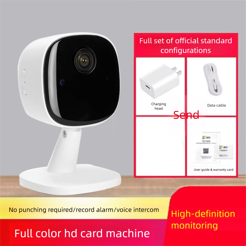 WiFi Monitor Wireless Home Use Mobile Remote Plug-in Indoor HD Smart Camera No Drilling Required_voghion.com