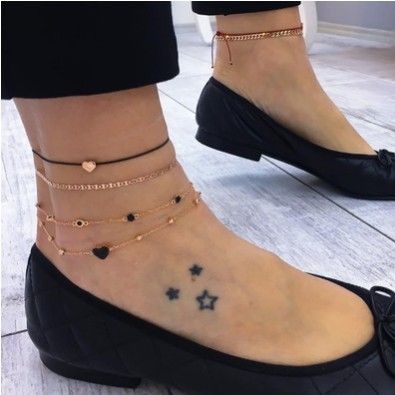 Handmade Fashionable And Stylish New Women's Heart Multi-layer Anklet Set Decoration_voghion.com