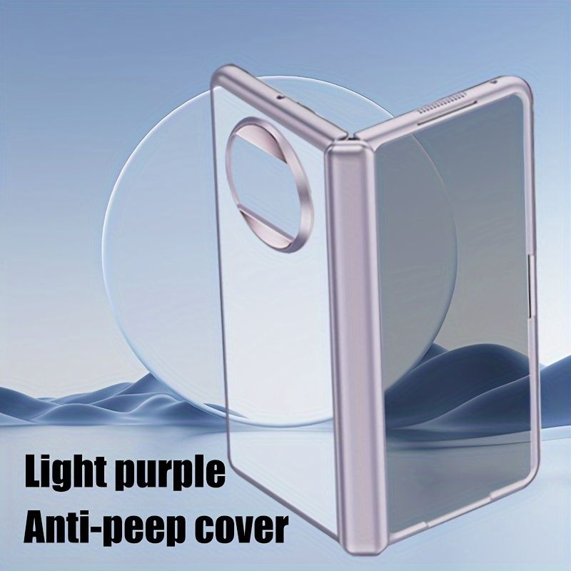 For HUAWEI MATE X3 Electroplated Edges Phone Case,Details Are in Place,Convenient Folding,Central Axis Protection with Ring Holder,Screen Anti Peeping_voghion.com