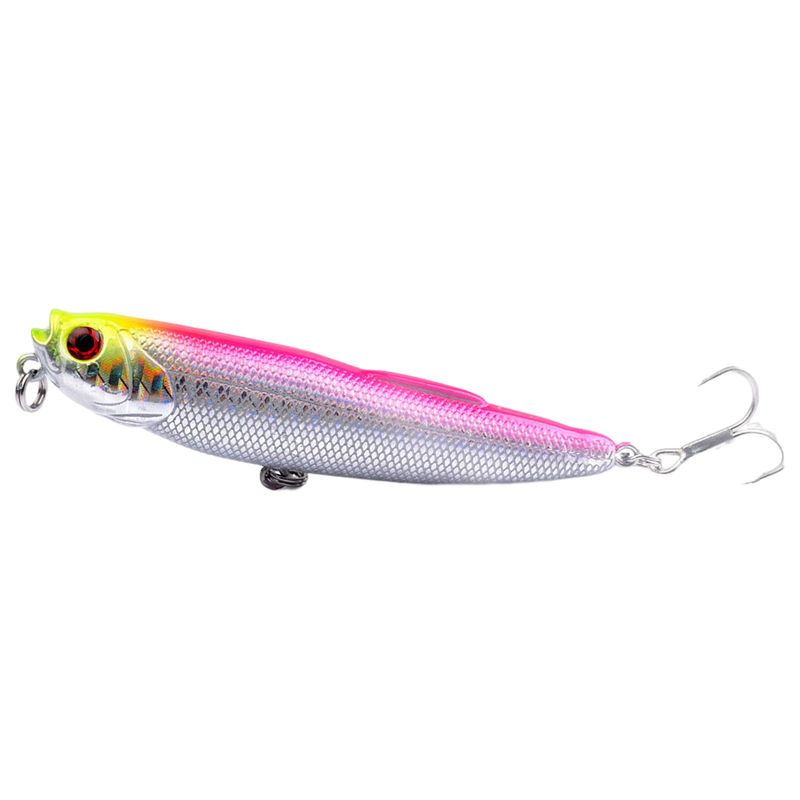 Kaou01 8.8cm/9g Fishing Bait Strong Penetration Tempting Sharp Top Water Floating Popper Hardbait for Angler_voghion.com