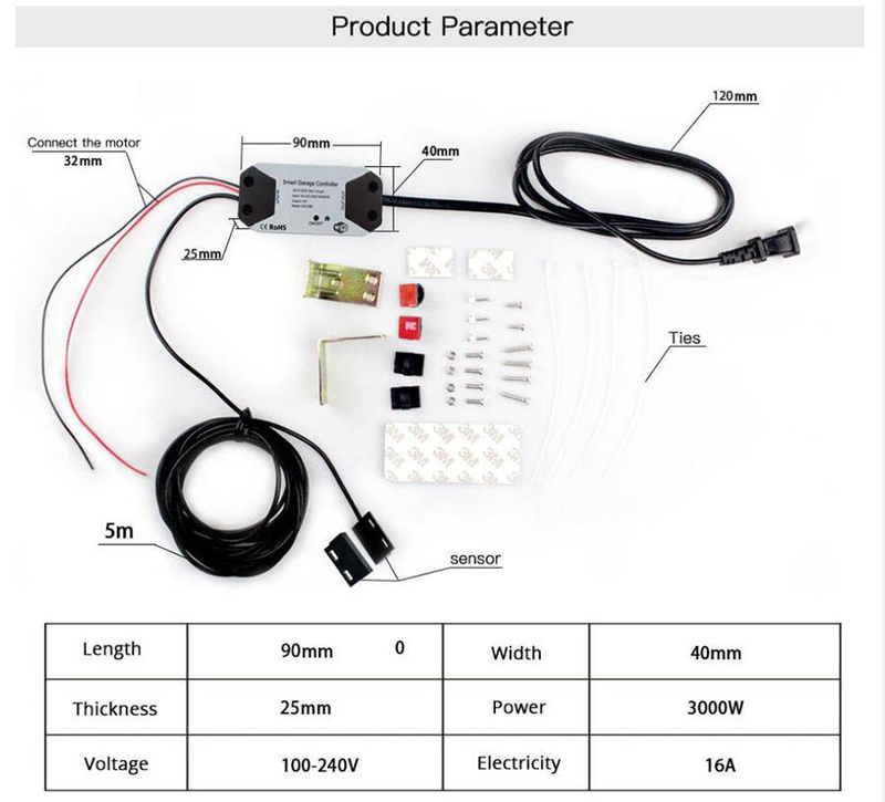  smart life APP WIFI garage controller_voghion.com