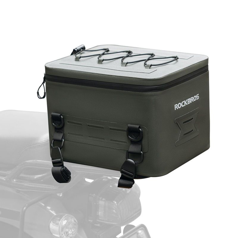 Borsa da moto ROCKBROS 13L Borsa da sella completamente impermeabile 600D Borsa da viaggio posteriore_voghion.com