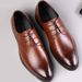 Neue Herren Business Lederschuhe mit weicher Sohle, bequemer formeller Schuh, lässig, vielseitig, Arbeitsschuhe, modisch, leichte Herrenschuhe Homme_voghion.com