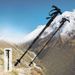 Bâton de randonnée ultra-léger télescopique en alliage d'aluminium, canne multifonctionnelle pour l'extérieur, unisexe, pour le trekking et l'escalade_voghion.com