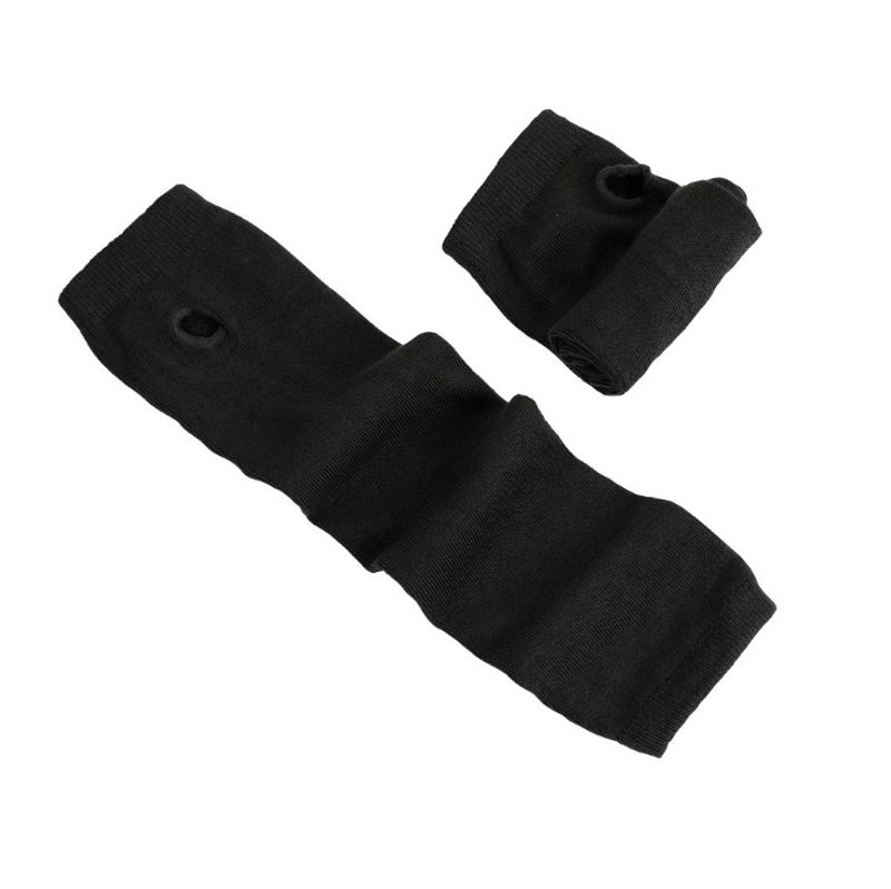 Unisex Casual all-purpose Christmas Fingertip gloves Solid color jacquard adult striped gloves_voghion.com
